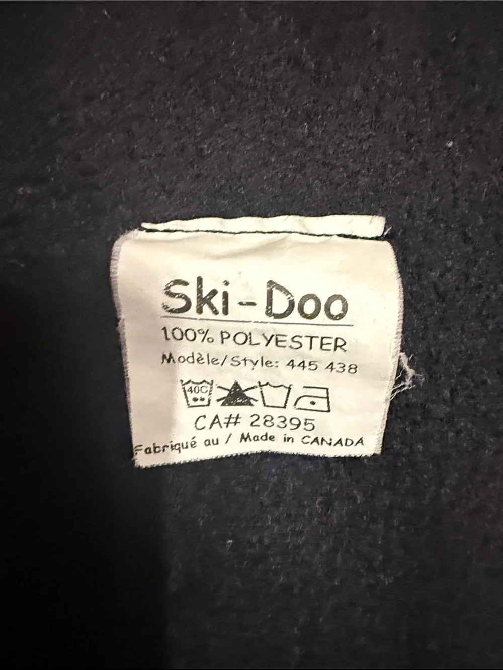 Ski-Doo Black Fleece Logo Scarf